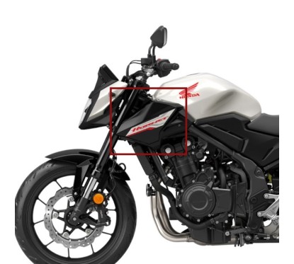 Cowling Front Left Middle Honda CB 500 HORNET 2024 2025 64400-MLR-D40ZA