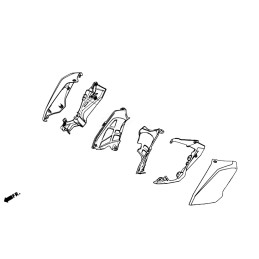 Carénage Intérieur Gauche Honda CB 500 HORNET 2024 2025