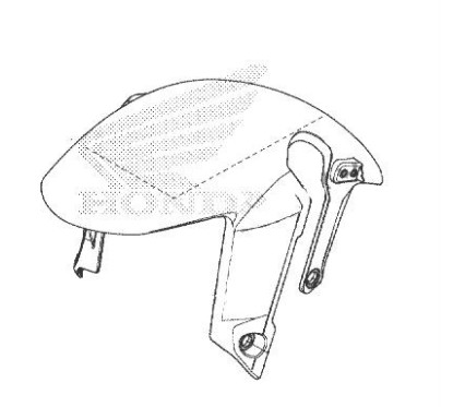 Front Fender Honda CBR500R 2024 2025