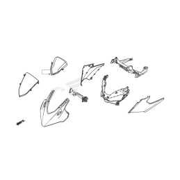 Bulle Saute Vent Honda CBR500R 67110-MKP-J00ZA