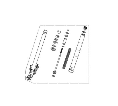 Front Fork Right Honda NX500 2024 2025