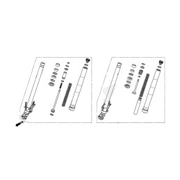 Fourche Avant Droite Honda NX500 2024 2025 51400-MLR-D81