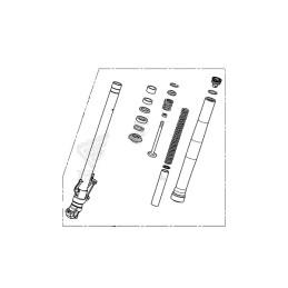 Fourche Avant Gauche Honda NX500 2024 2025