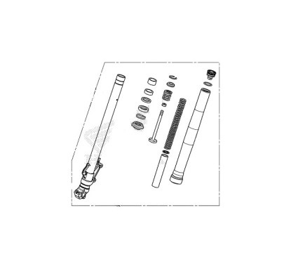 Front Fork Left Honda NX500 2024 2025