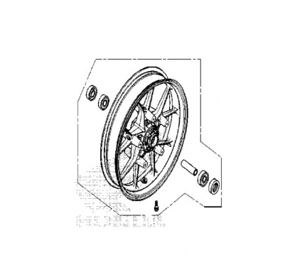 Jante Avant Honda NX500 2024 2025 44650-MLR-D80