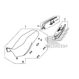 Rear Grip Left Honda CB500X 2019 2020 2021