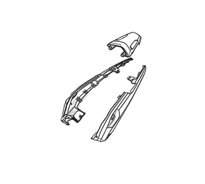 Couvre Supérieur Arrière Honda NX500 2024 2025