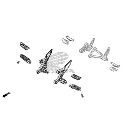 Repose Pied Conducteur Gauche Honda CB500X 2019 2020 2021