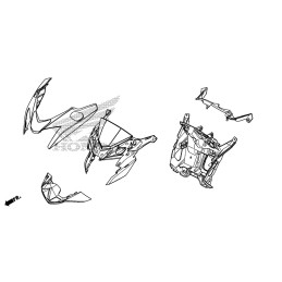 Support Face Avant Avant Honda CB300F