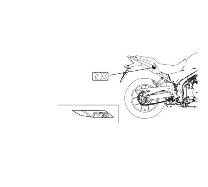 Mark Rear Cowling Right Middle Honda NX500 2024 2025