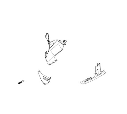 Couvre Intérieur Inférieur Honda CBR650R 2024 2025