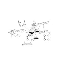 Stickers Set Honda CBR650R Red 2024 2025