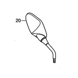 Rétroviseur Droit Honda CB650R 2024 2025