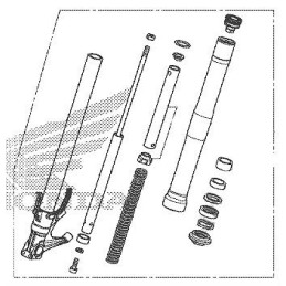 Fourche Avant Droit Honda CB650R 2024 2025
