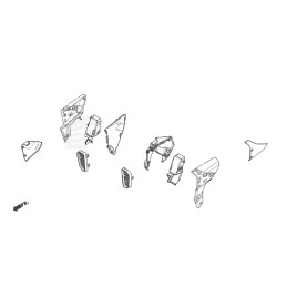 Intérieur Ecope Avant Gauche Honda CB650R 2024 2025