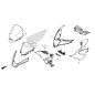Front Right Fairing Honda PCX 125/150 v3 2014 2015 2016 2017