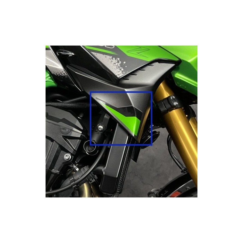Autocollant Motif Carénage Écope Droit Kawasaki Z900 SE 2023 Autocollant Motif Carénage Écope Droit Kawasaki Z900 SE 2023