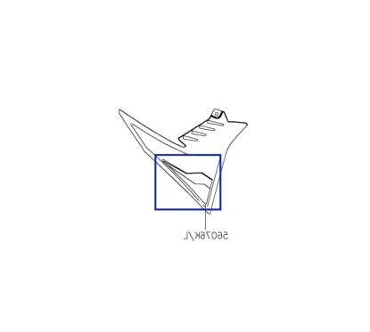 Autocollant Motif Carénage Écope Droit Kawasaki Z900 SE 2023