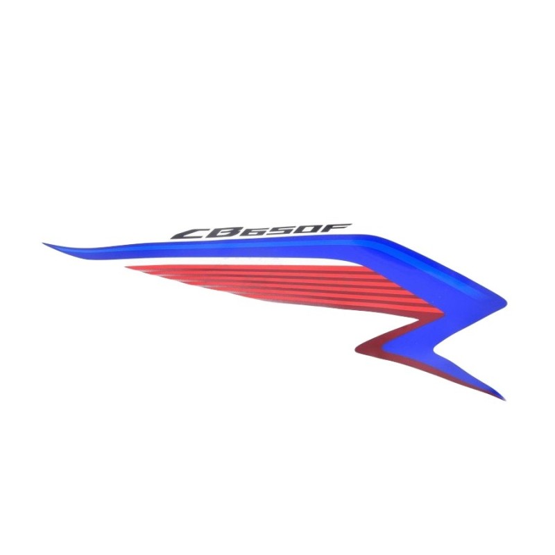 Autocollant Sticker Flanc Avant Droit Honda CB650F TRICOLOR BLANC