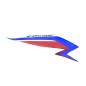 Autocollant Sticker Flanc Avant Droit Honda CB650F TRICOLOR BLANC