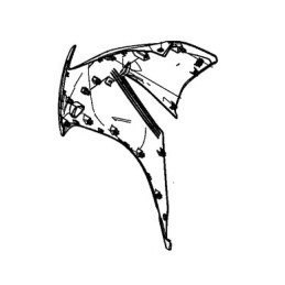 Carénage Flanc Avant Droit Honda CBR300R