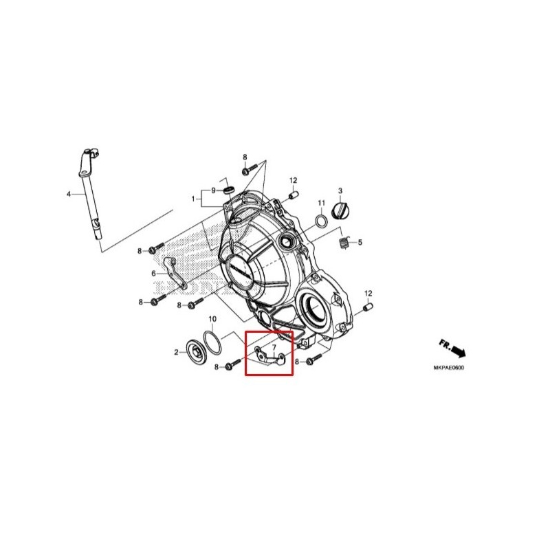 Stay Right Cover Under Honda CB500X