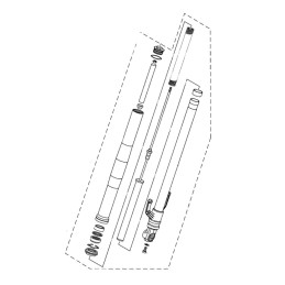 Front Fork Left Yamaha YZF R3 B7D-F3102-00