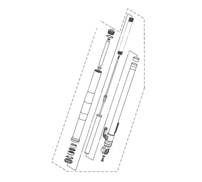 Front Fork Left Yamaha YZF R3 B7D-F3102-00