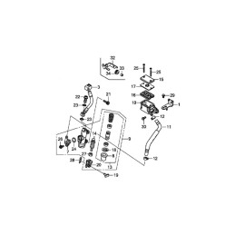 Rear Master Cylinder Complet Honda CB650F