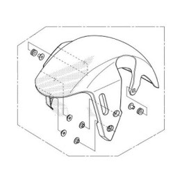 Front Fender Honda MSX GROM 125 2021