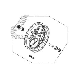 Front Wheel Honda MSX GROM 125SF 44650-K26-B00