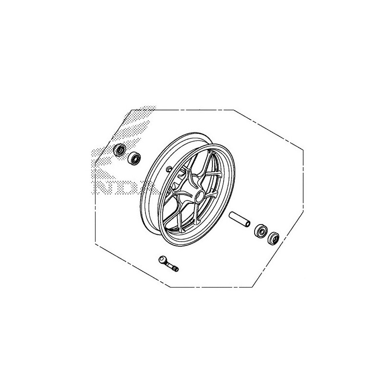 Front Wheel Honda MSX GROM 125SF