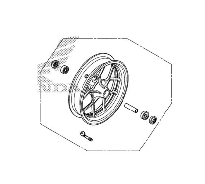 Front Wheel Honda MSX GROM 125SF 44650-K26-B00