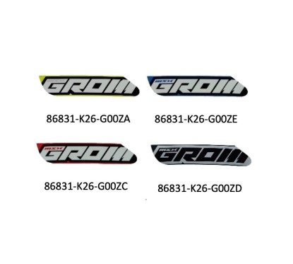 Autocollant Centre Droit Honda MSX GROM 2021 2022 2023 86831-K26-G00