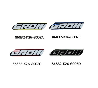 Mark Center Left Honda MSX GROM 125 2021 2022 2023 86832-K26-G00