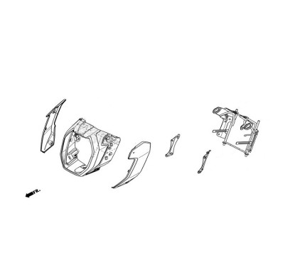 Cover Inner Headlight Honda MSX GROM 125 2024