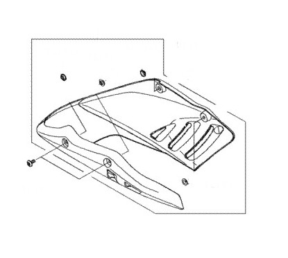 Cover Exhaust Pipe Kawasaki Er6n 650 2009/10/11