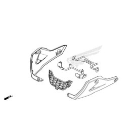 Carénage Inférieur Gauche Honda MSX GROM 125 2024 64500-K26-M00ZA