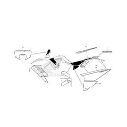 Full Set Marks Honda CRF300L RED 2025