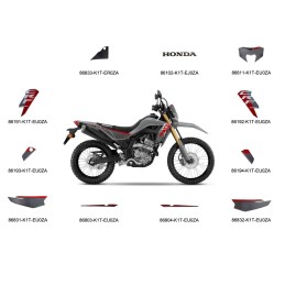 Kit Stickers Complet Honda CRF300L GRIS 2025