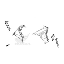 Carénage Avant Droit Honda CRF300 RALLY
