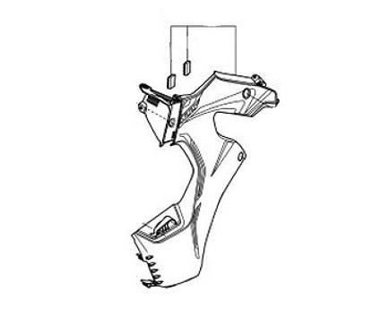 Carénage Centre Gauche Honda CRF300 RALLY 2025