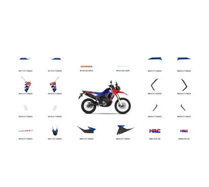 Full Set Marks Honda CRF300 RALLY 2025