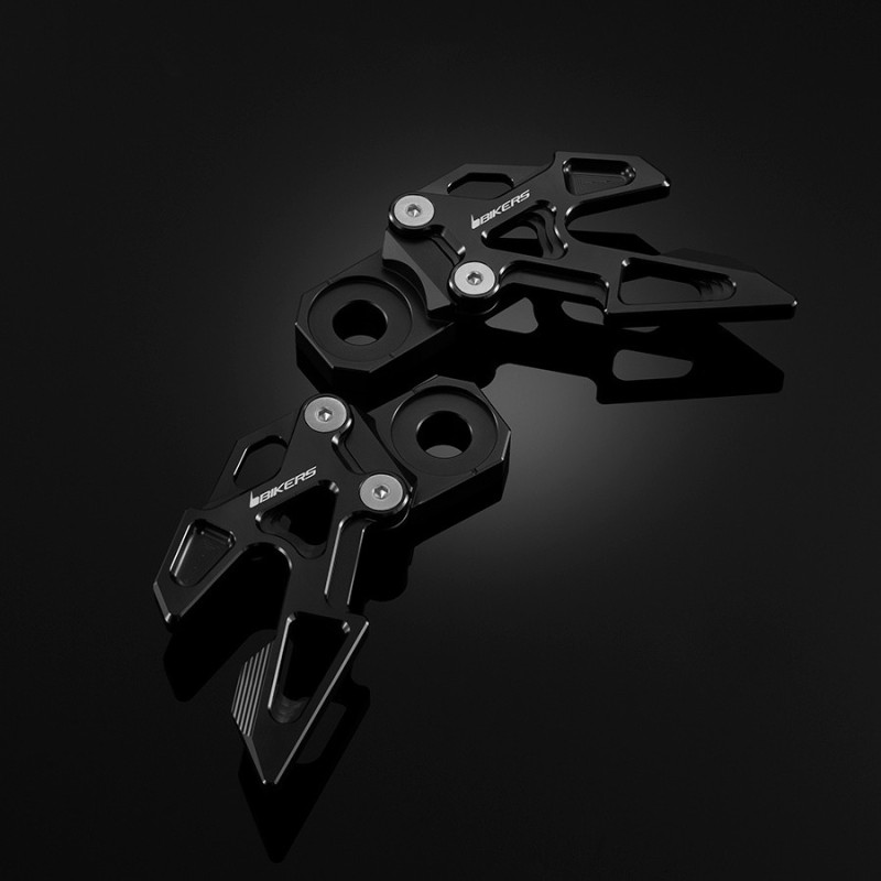 Chain Adjusters with Stand hook BLACK EDITION Bikers Kawasaki Versys 650