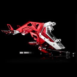 Rear Set with Footrest passenger Bikers Kawasaki ER6n 650