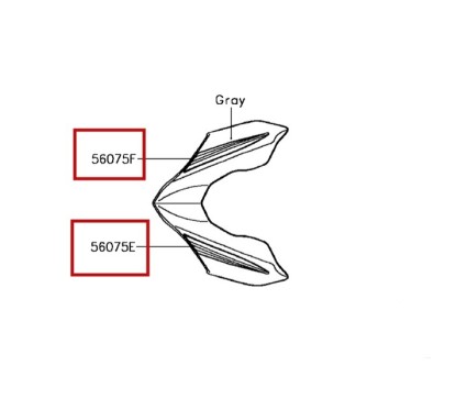 Kit Autocollants Carénage Phare Kawasaki Z900 Bleu 2017