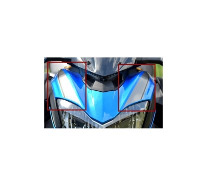 Set Patterns Cowling Upper Headlight Kawasaki Z900 Blue 2017