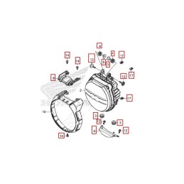 Mounting Set Headlight Honda CB650R 2021 2022 2023