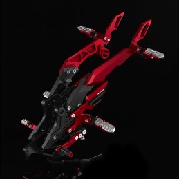 Rear Set Footrest passenger Bikers Kawasaki Z800 2013 2014 2015 2016