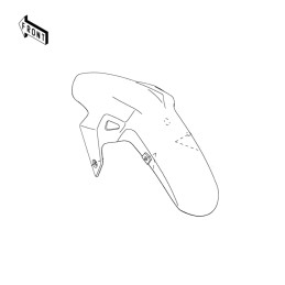 Front Fender Kawasaki Z500 35038-0069-660